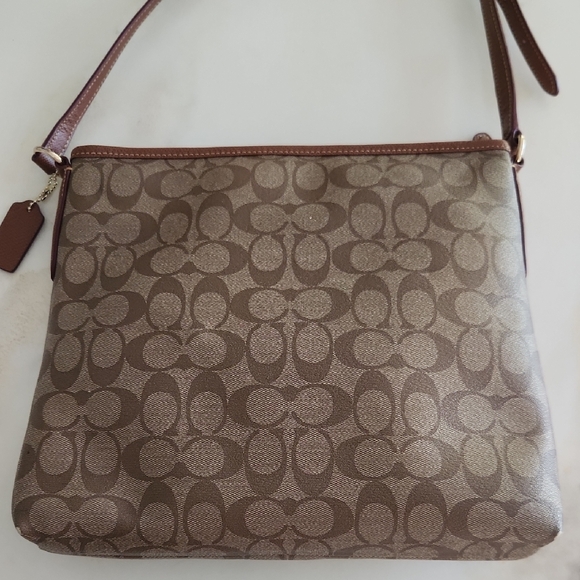 Coach Signature Tan Crossbody Bag - Picture 2 of 10